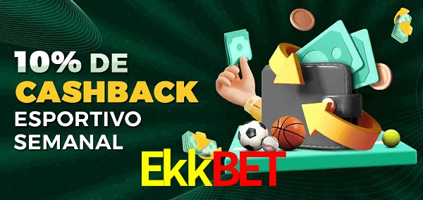 10% de bônus de cashback na Ekkbet